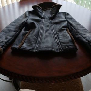 Yvessaintlaurent shearling jacket